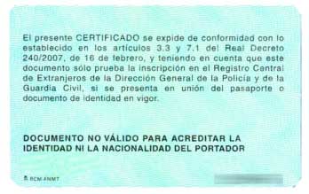 Certificado dni